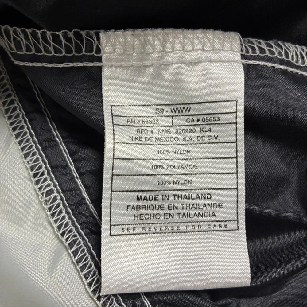 Vintage 90s Nike Windbreaker Jacket Gray Black Yellow Size Large Streetwear